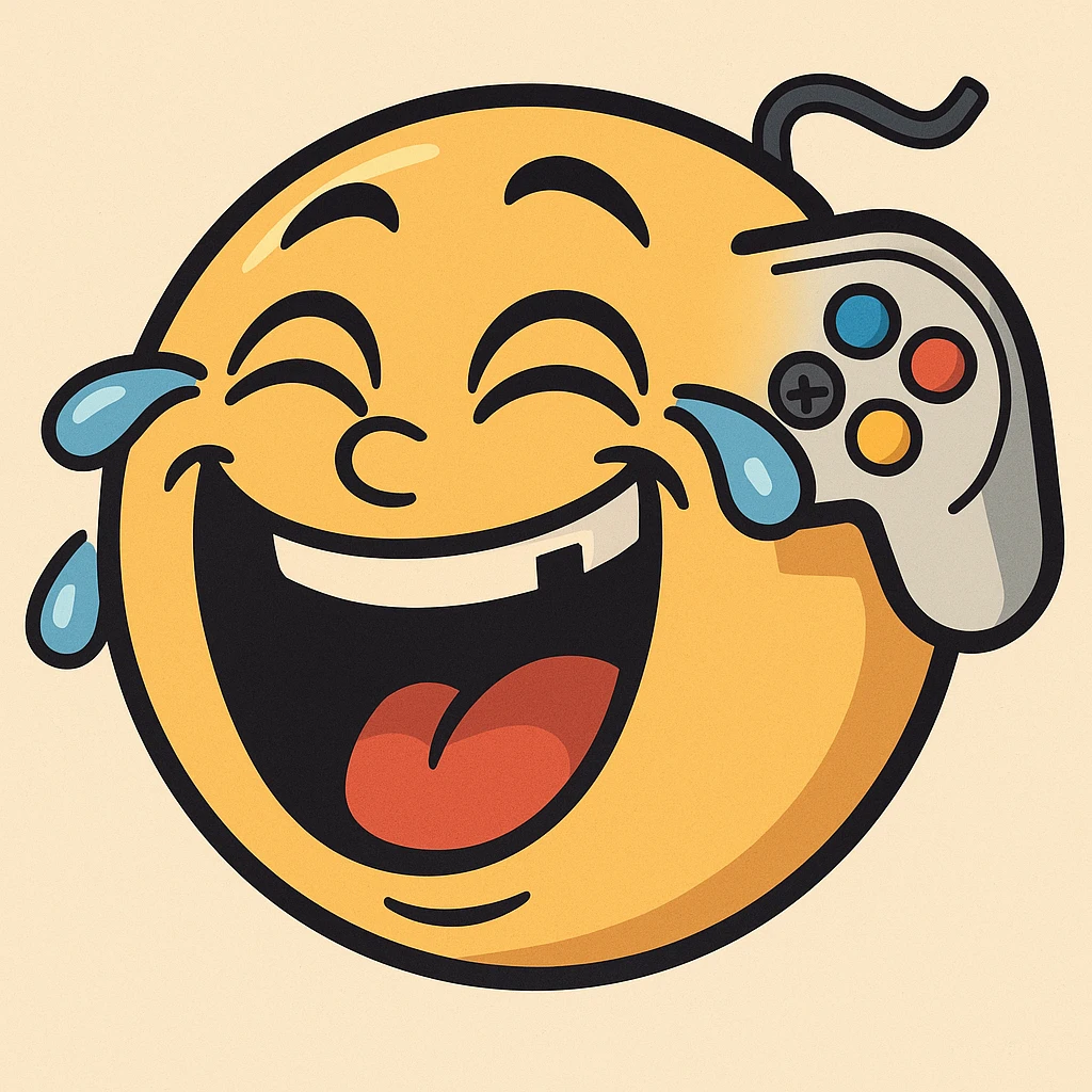 gaming themed laughing emoji emoji