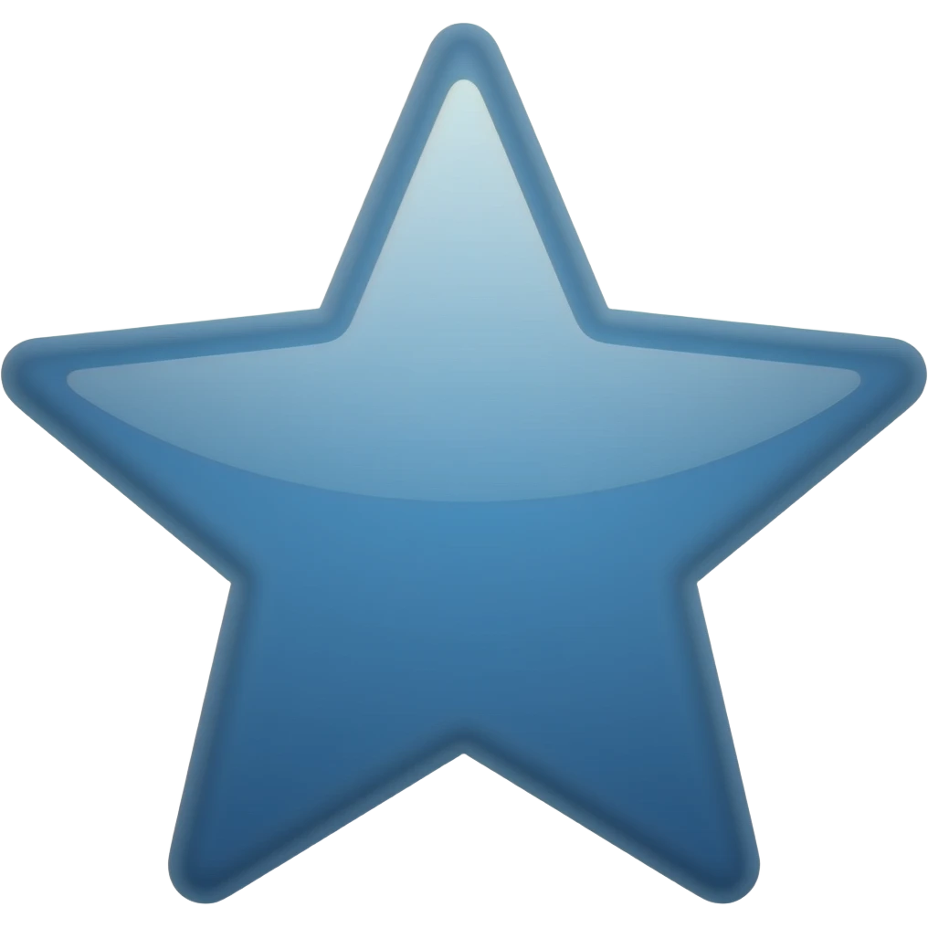 blue shooting star emoji