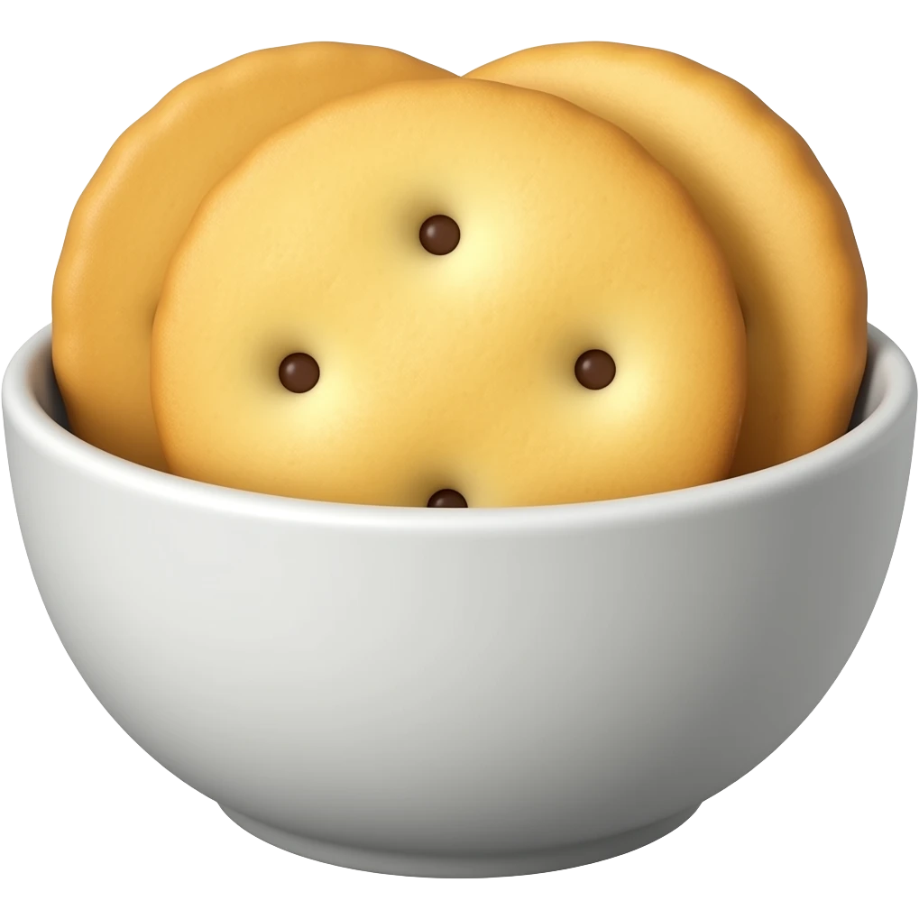bakery biscuit in bowl emoji