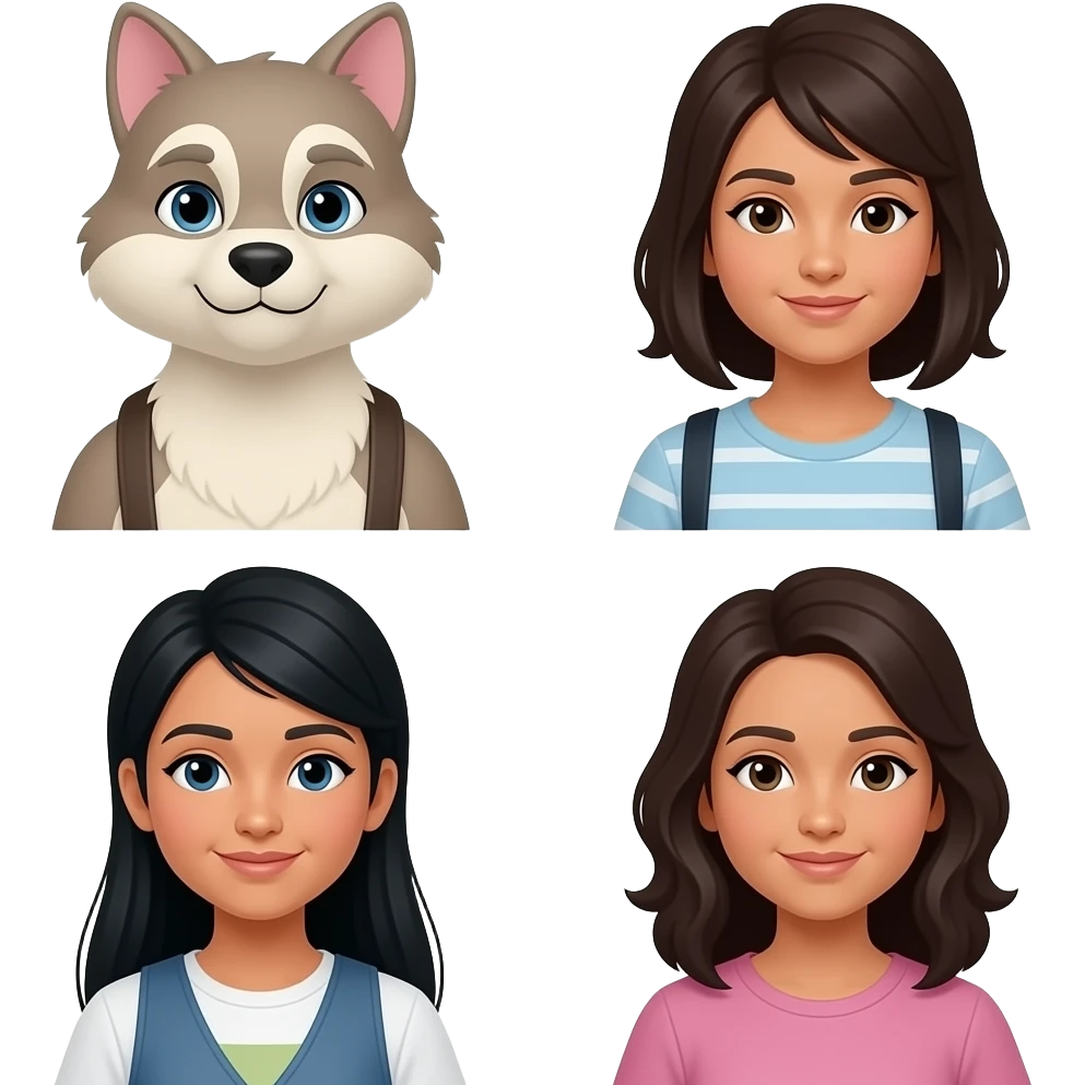 huntrix, mira, soey and rumi emoji