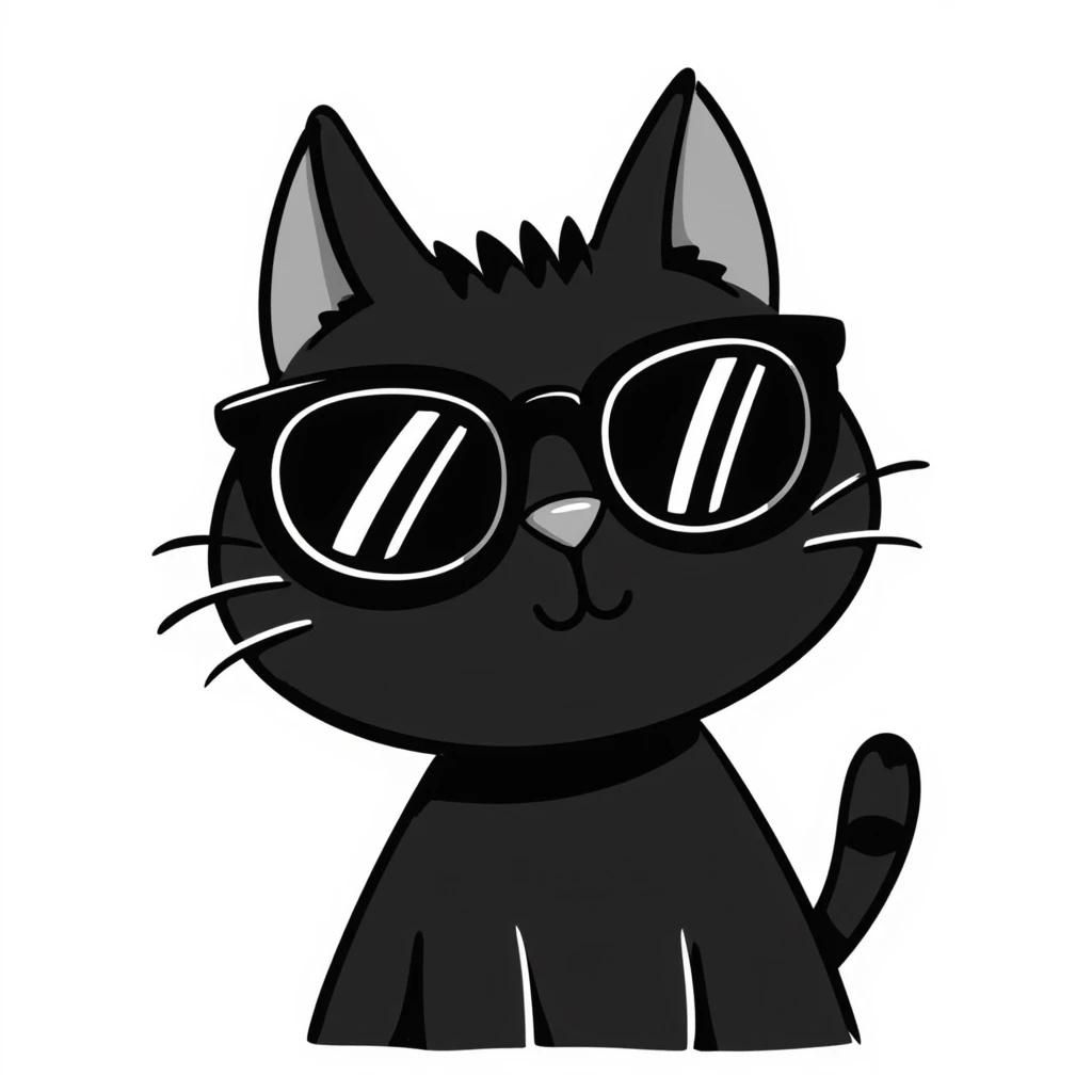 cat wearing sunglasses emoji