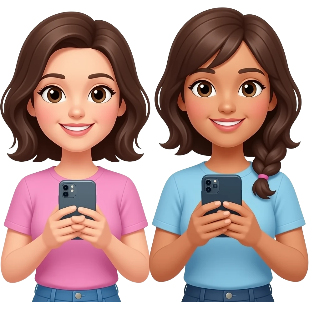 women with phone emoji