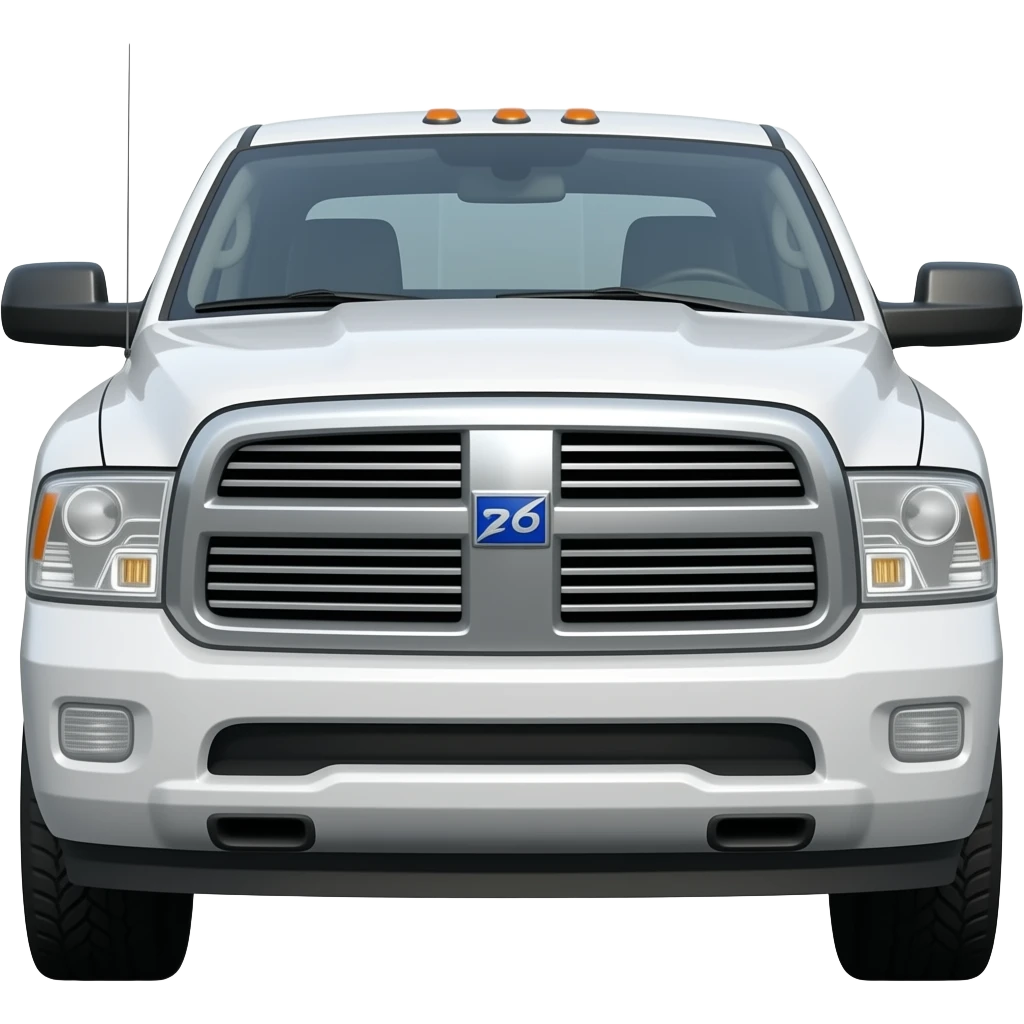 White ram 2500 Cummins emoji
