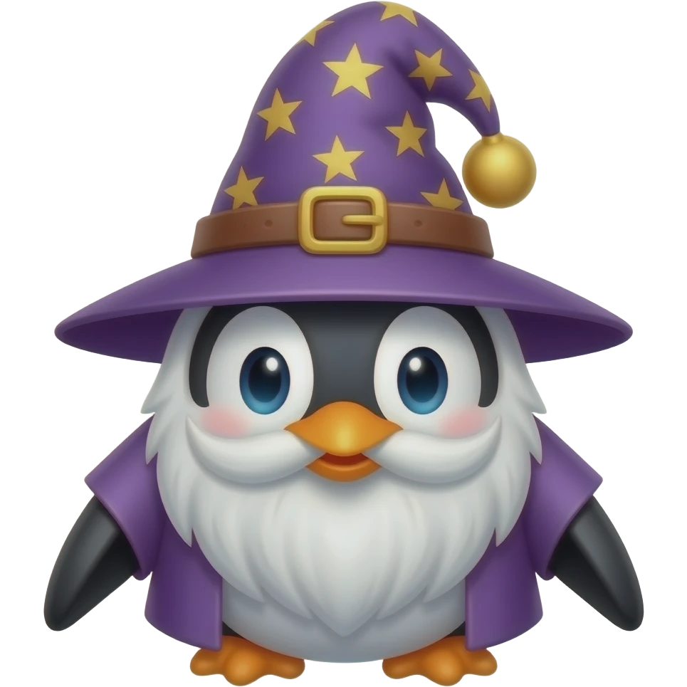 Penguin Wizard emoji