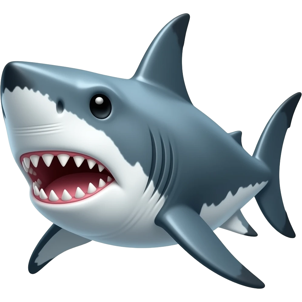 Tubarao agressivo emoji