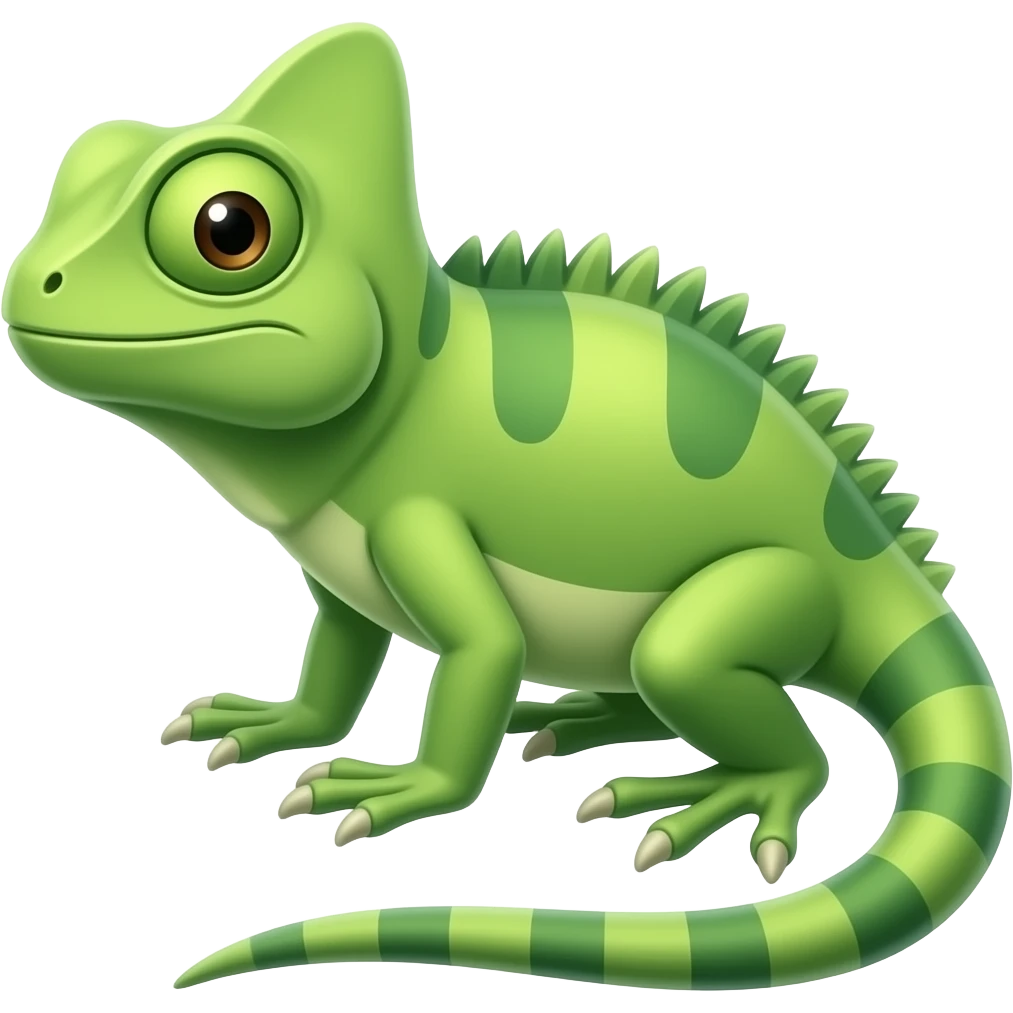 Cartoon iguana emoji