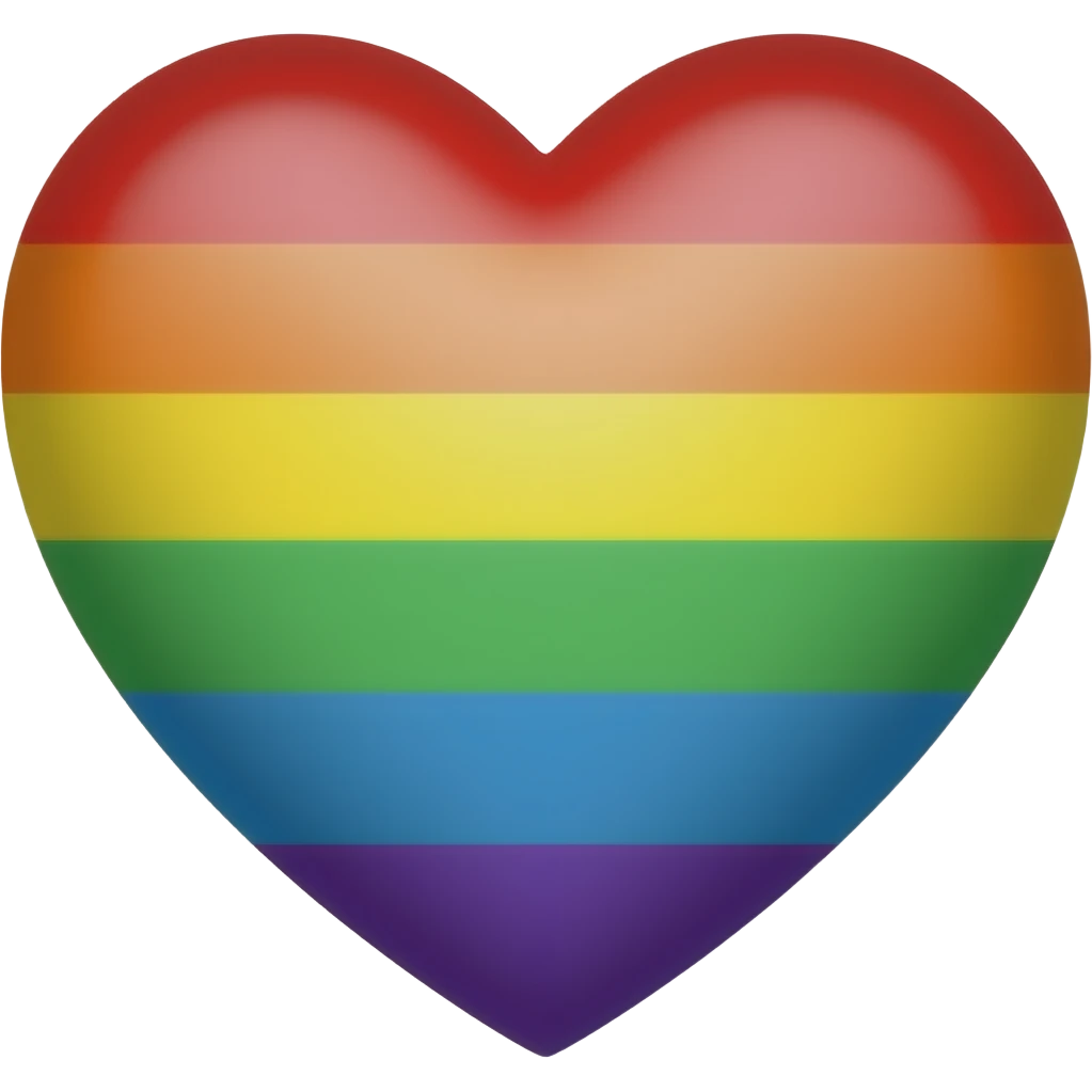 Rainbow heart emoji