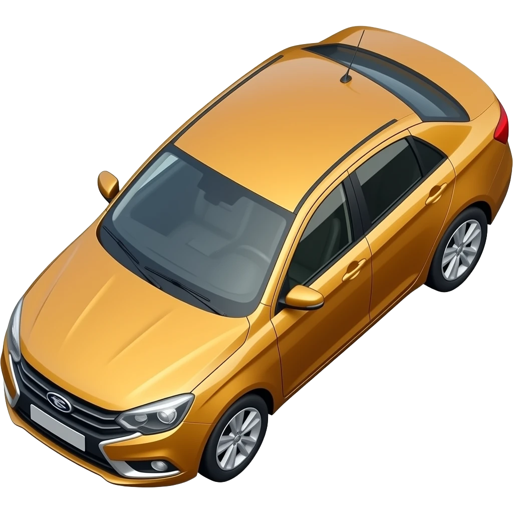 Emoji in the lada vesta view of the car is fully visible only car cars on the diagonal cars on the diagonal emoji