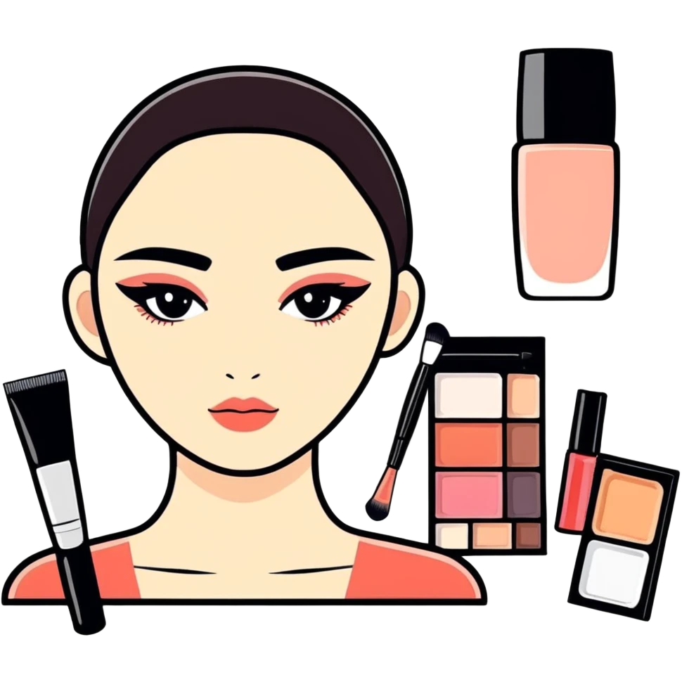Makeup cosmetic emoji