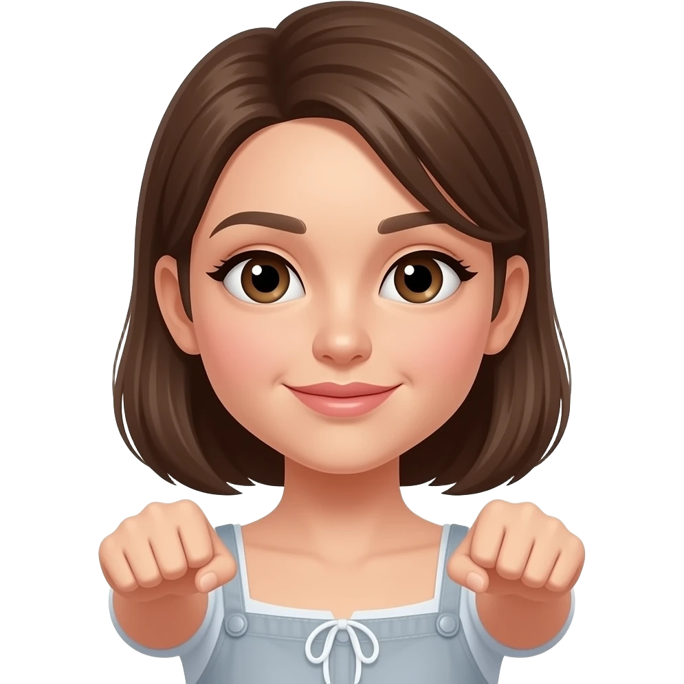 Women back leg calf flex emoji