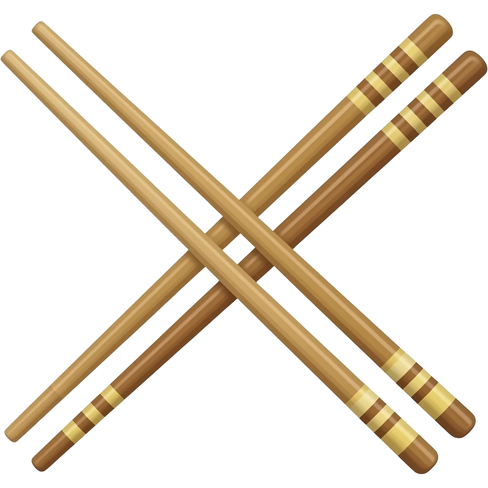 2d Wooden Chopsticks emoji
