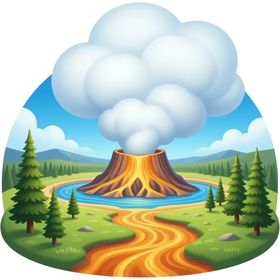painting at yellowstone emoji