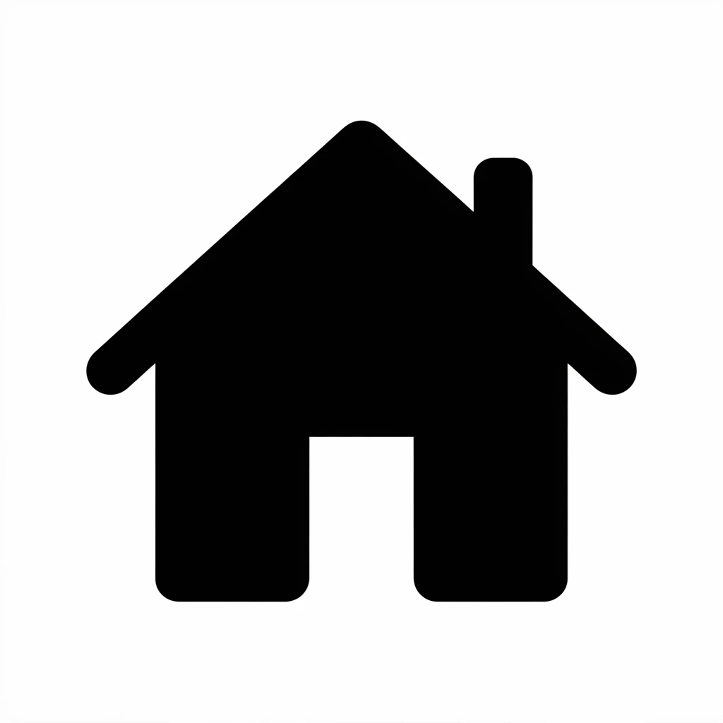 House icon black silhouette emoji