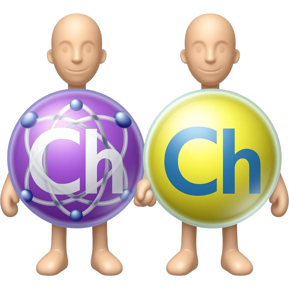 Molecola di NA che si vuole unire a un altra molecola di cloro  per manina emoji
