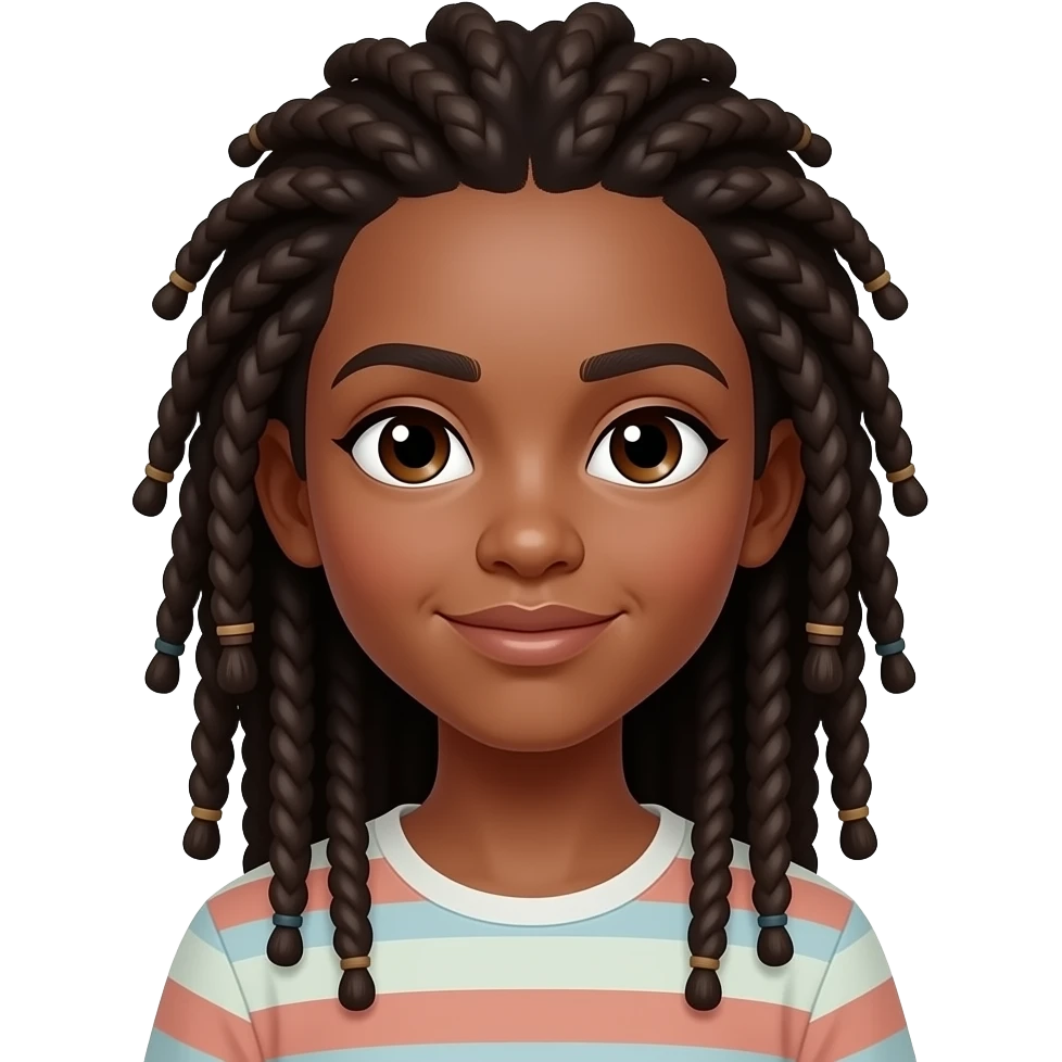 Dreads girl emoji