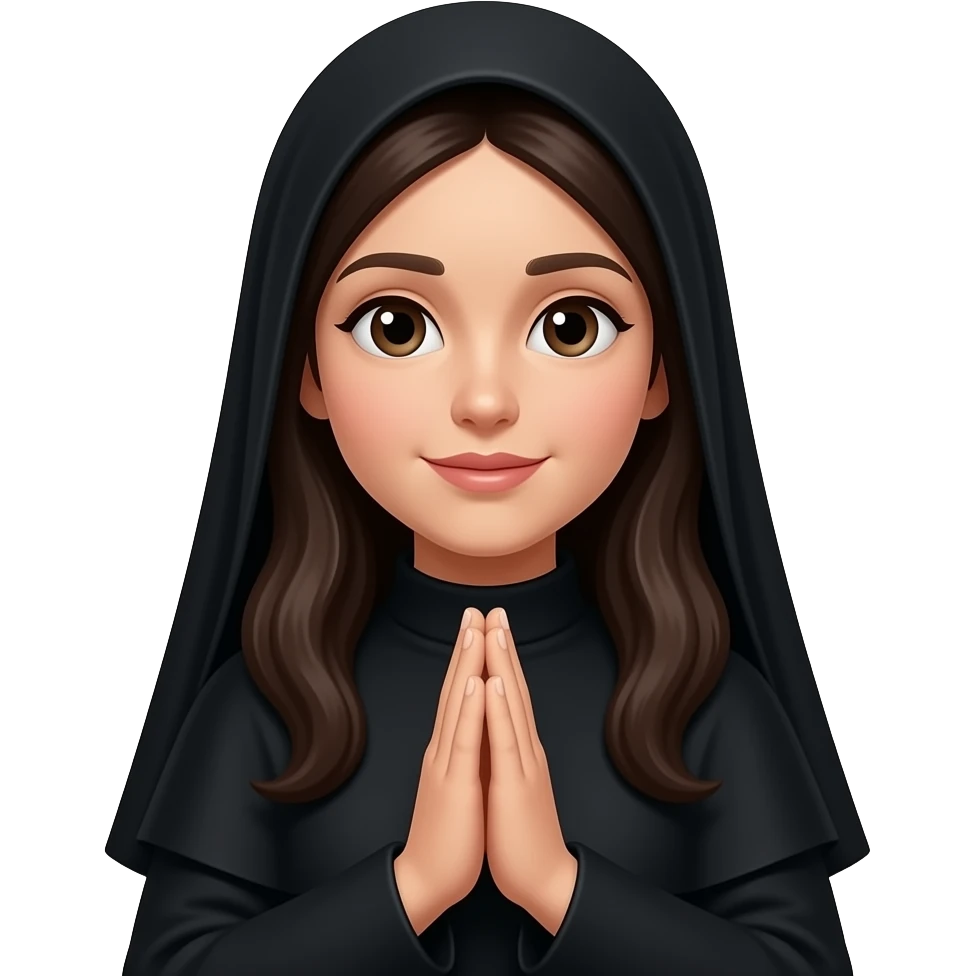 The wonen pray black emoji