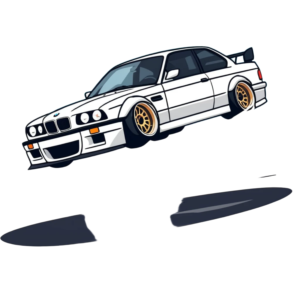 A. BMW drifting emoji