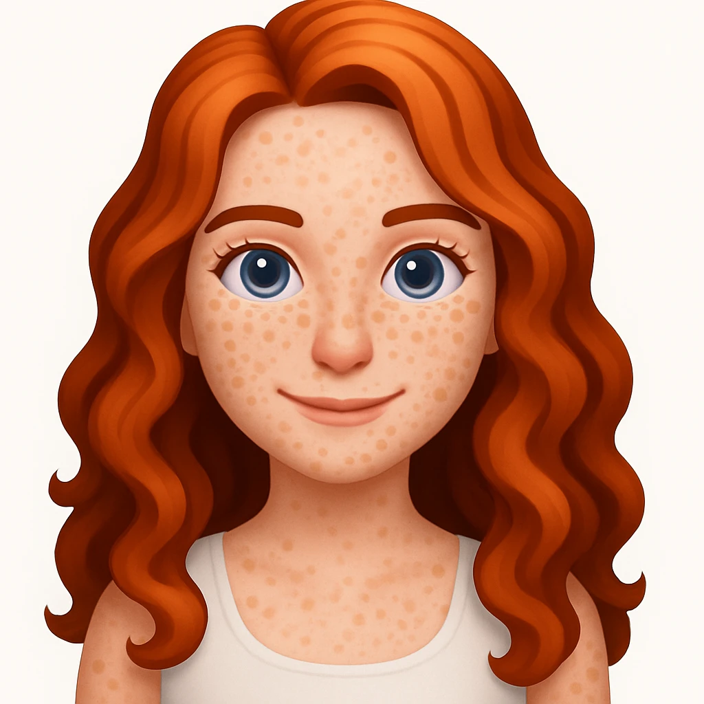 turn the second man in emoji style of the 1st image, match the facial features and match dressing style of the 2nd image, she is wearing white tank top emoji