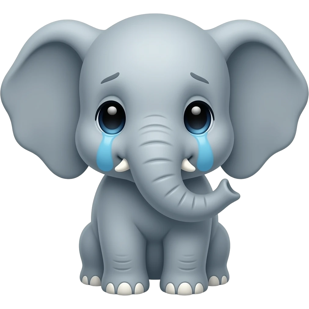 dumbo baby sad face adorable emoji