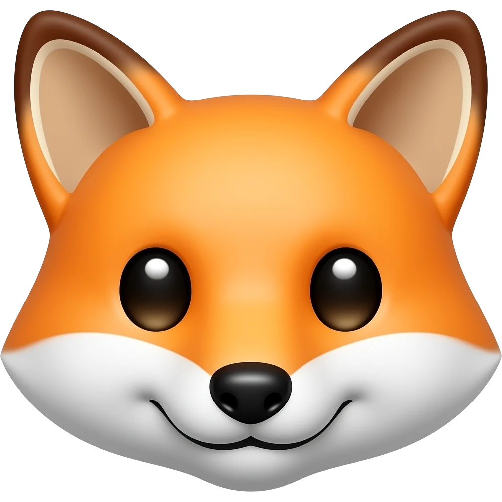 face of fox emoji