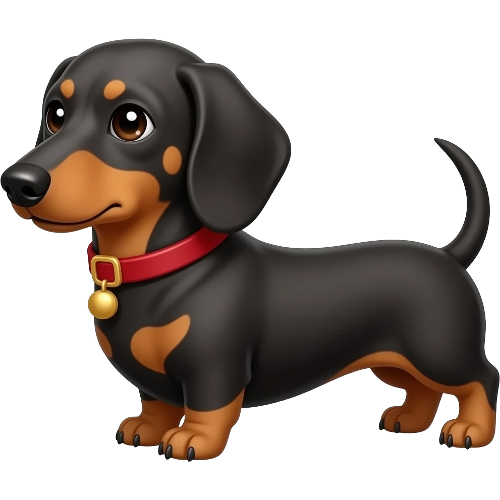 The dachshund apologizes emoji