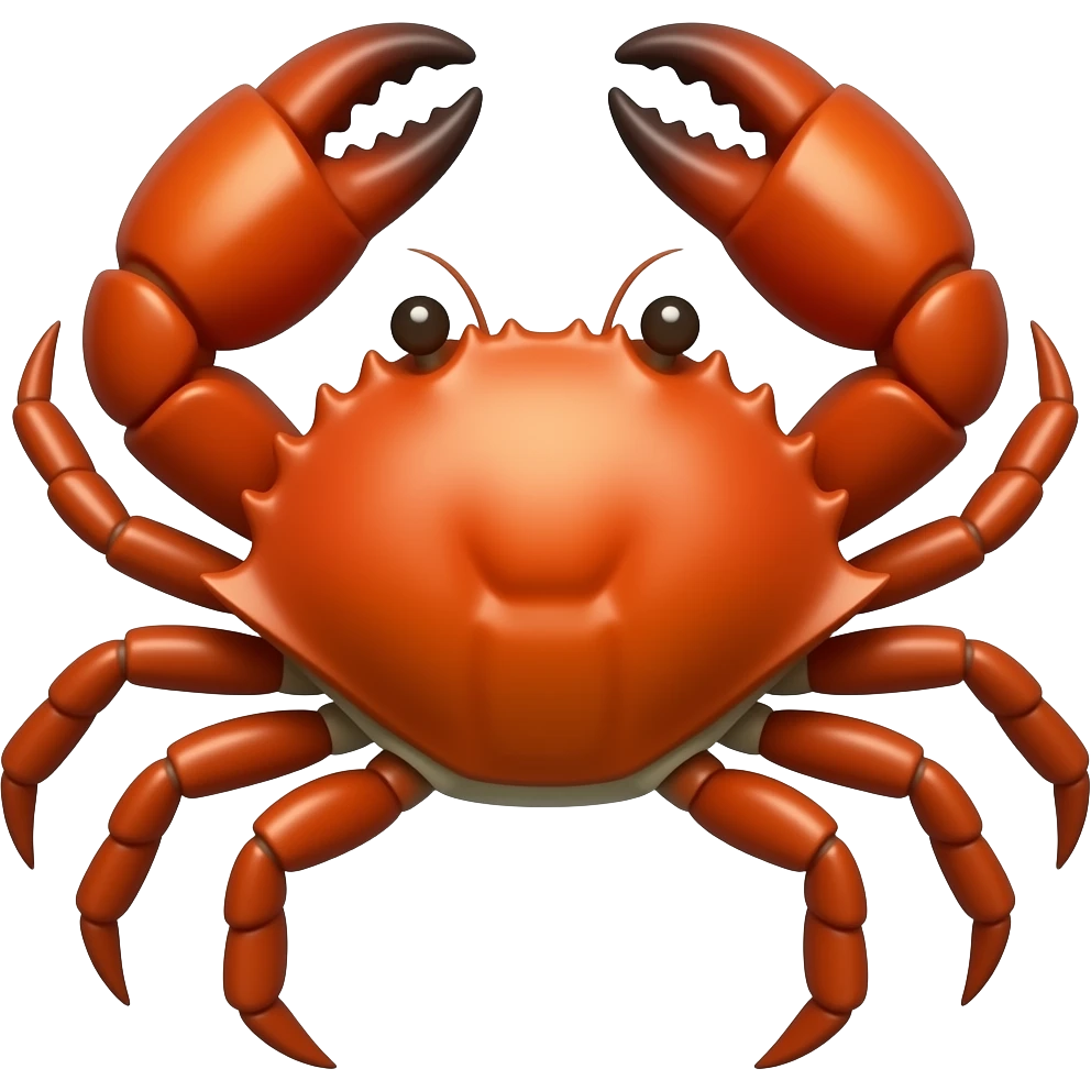 A crab emoji