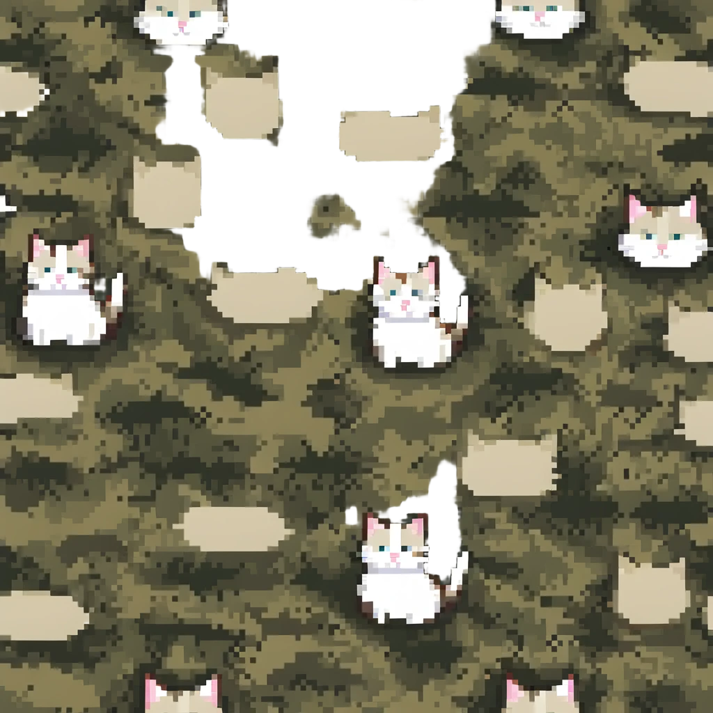camouflage cat emoji