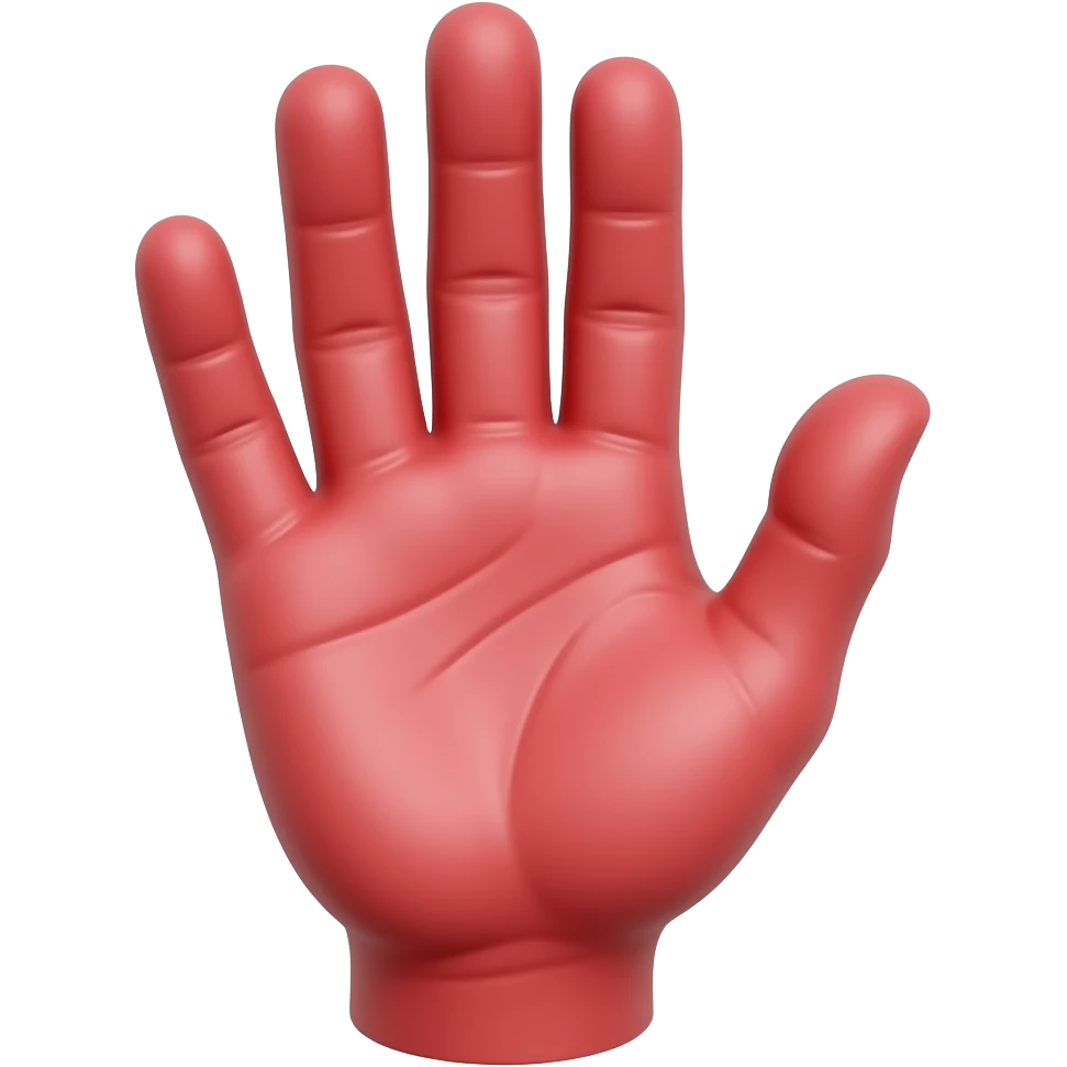 make a welcome emoji and make it red like a waving hand standing person emoji
