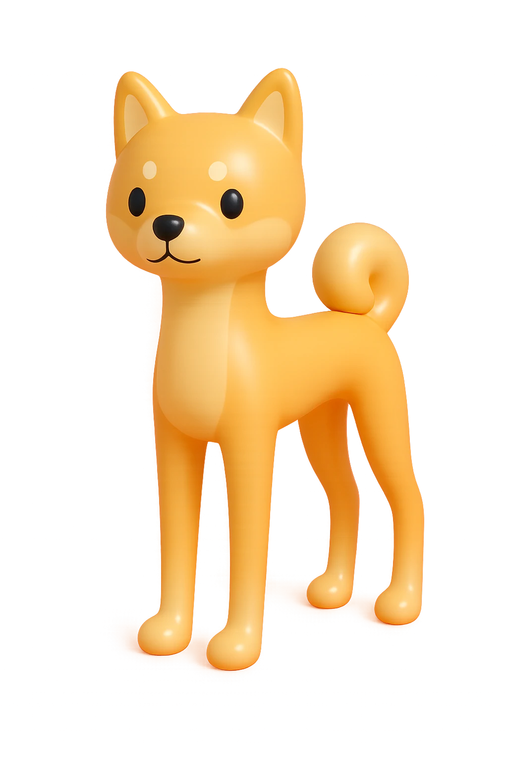 shiba inu, skinny emoji