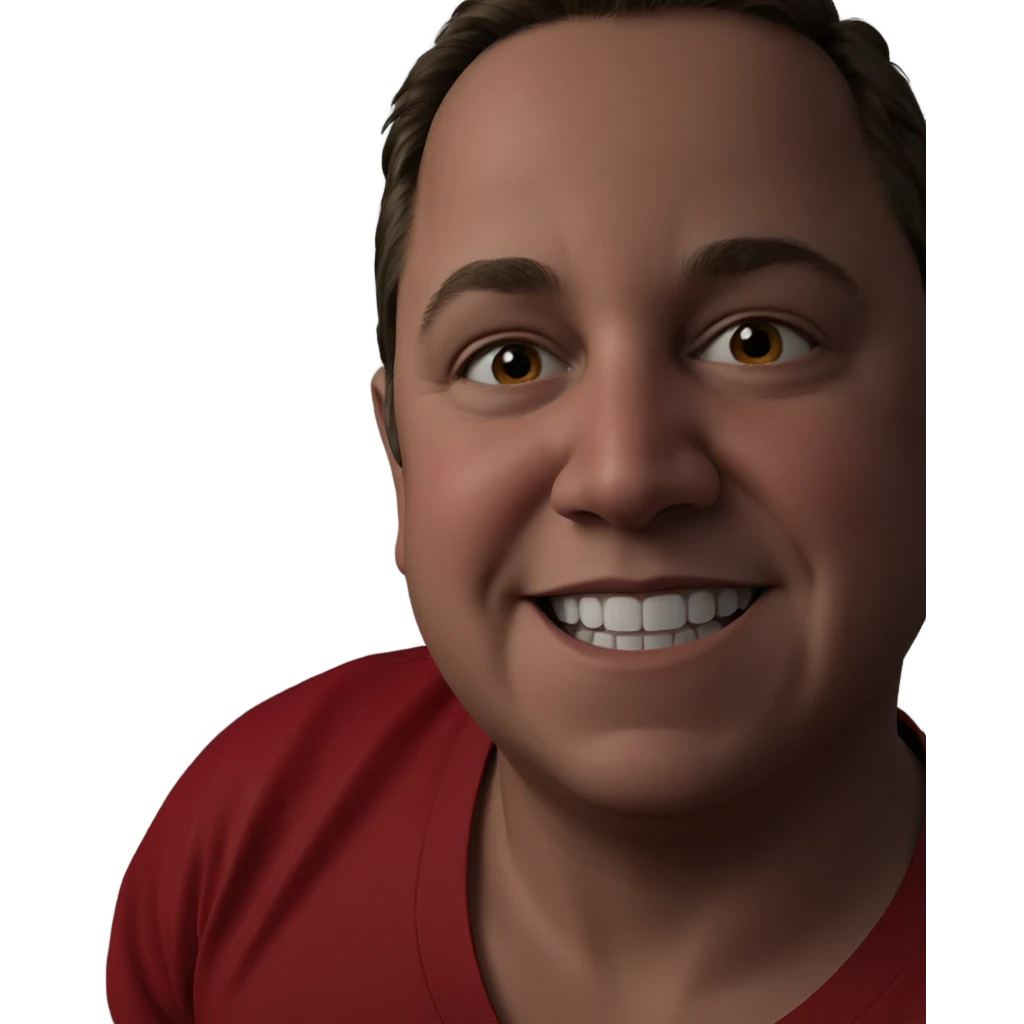 smiling boy in red shirt emoji