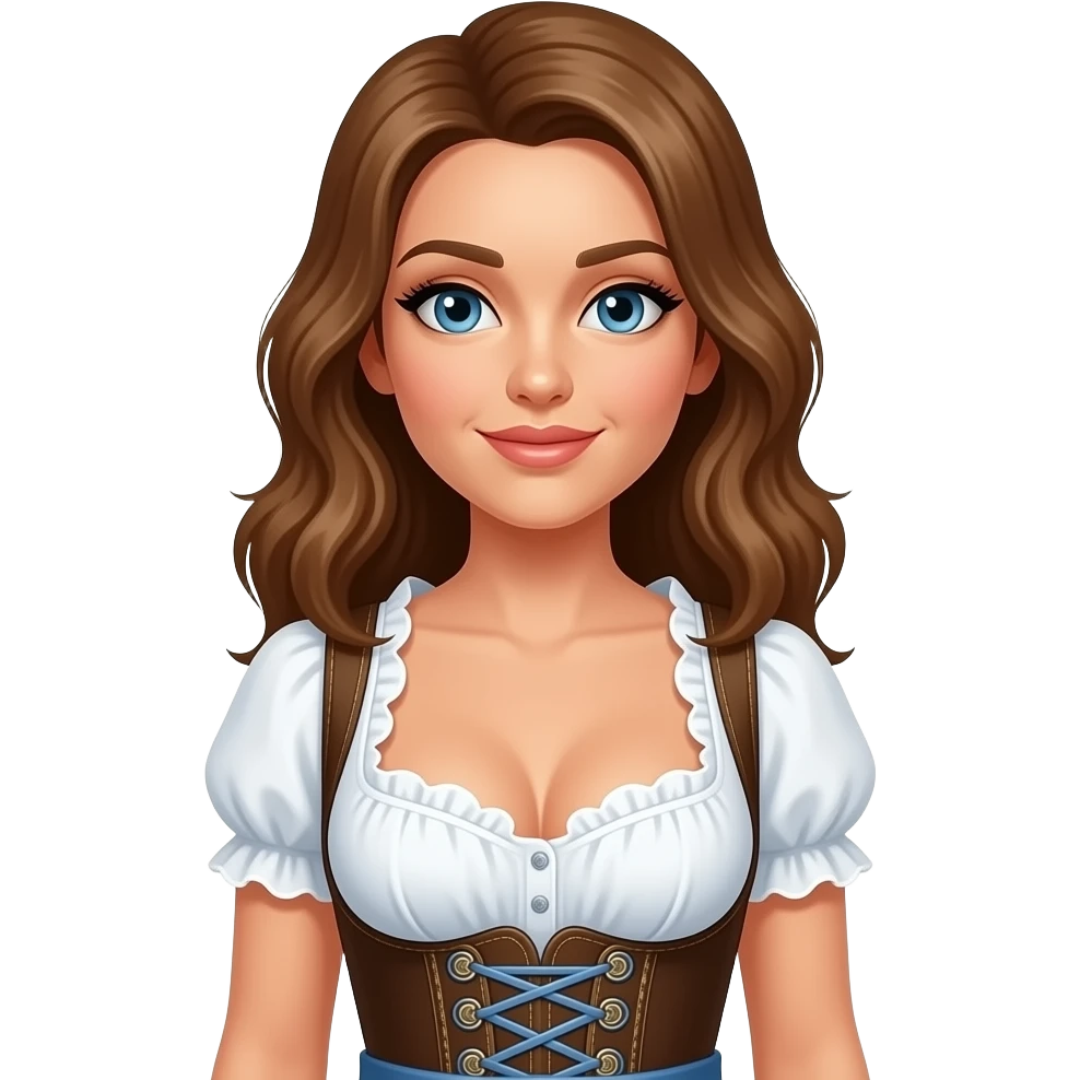 Mädel in dirndl bh xtreme push-up. die Brust Größe ist G. emoji