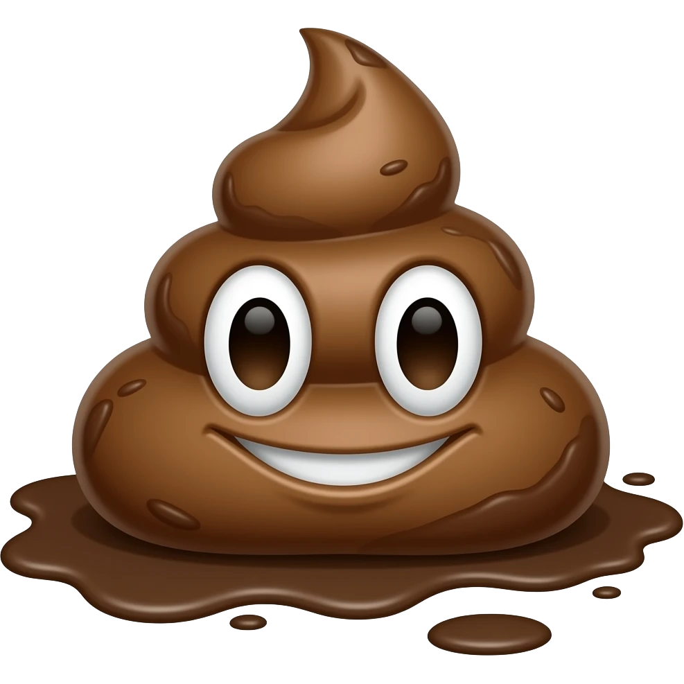Poop insode poop inside poop inside mud emoji