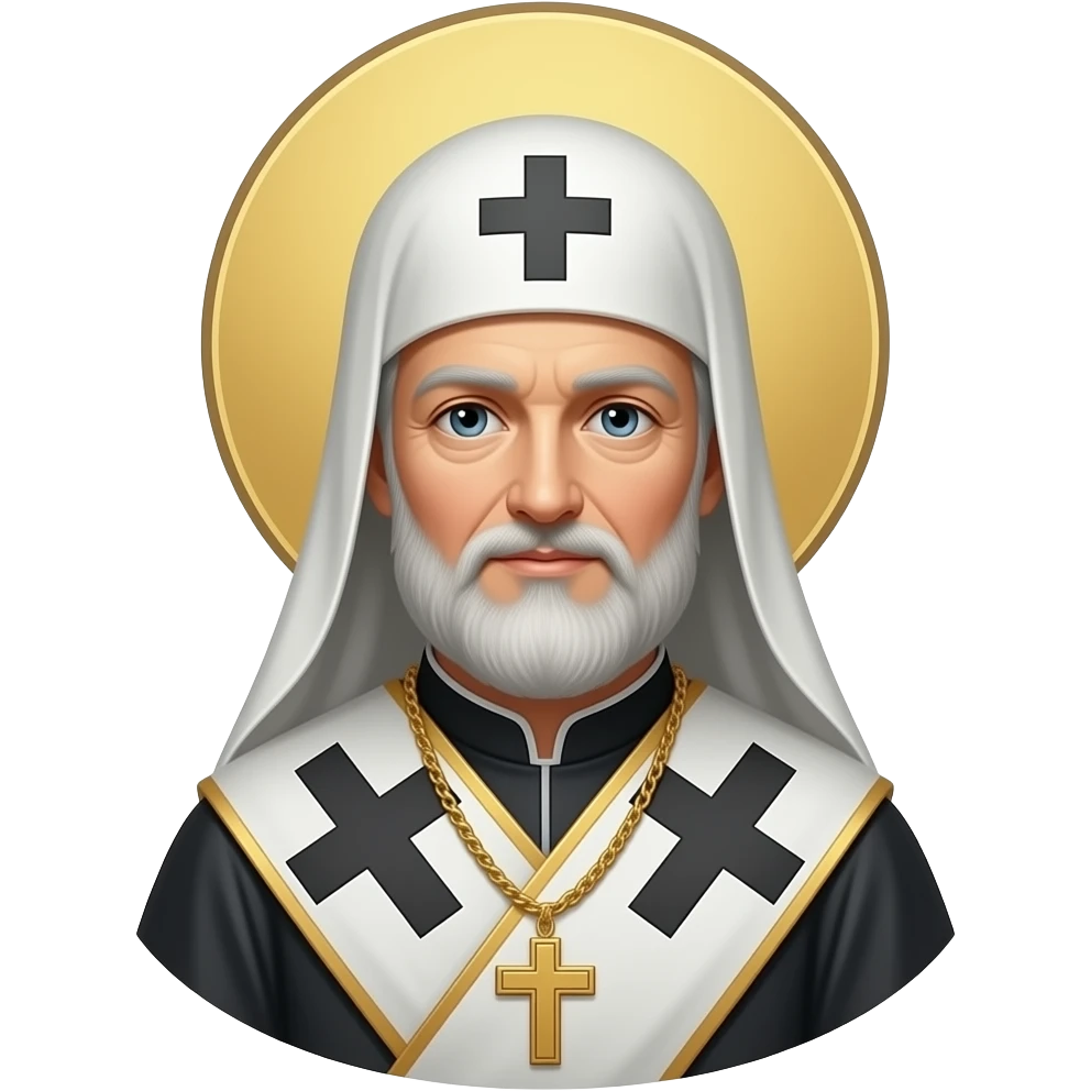 Священник с православным крестом emoji