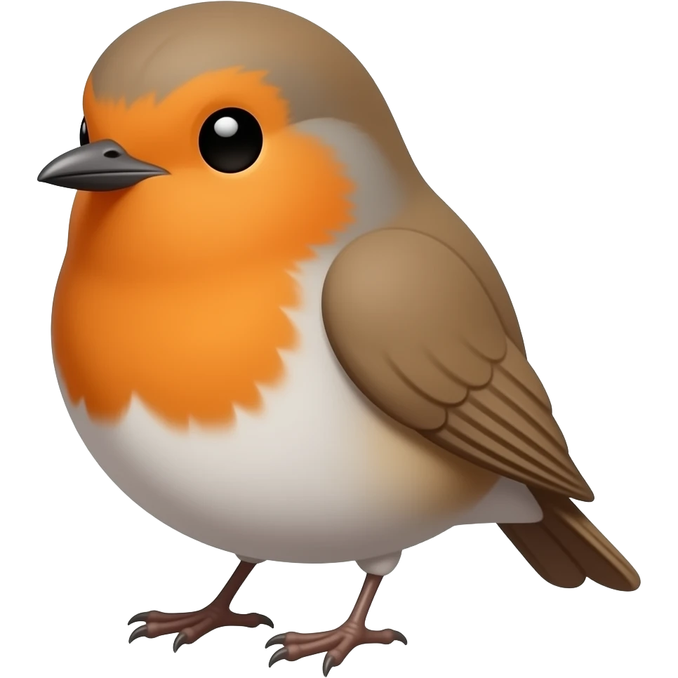 Rouge-gorge mignon emoji