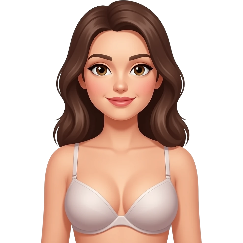 una mujer con un sujetador i unas tetas grandes emoji