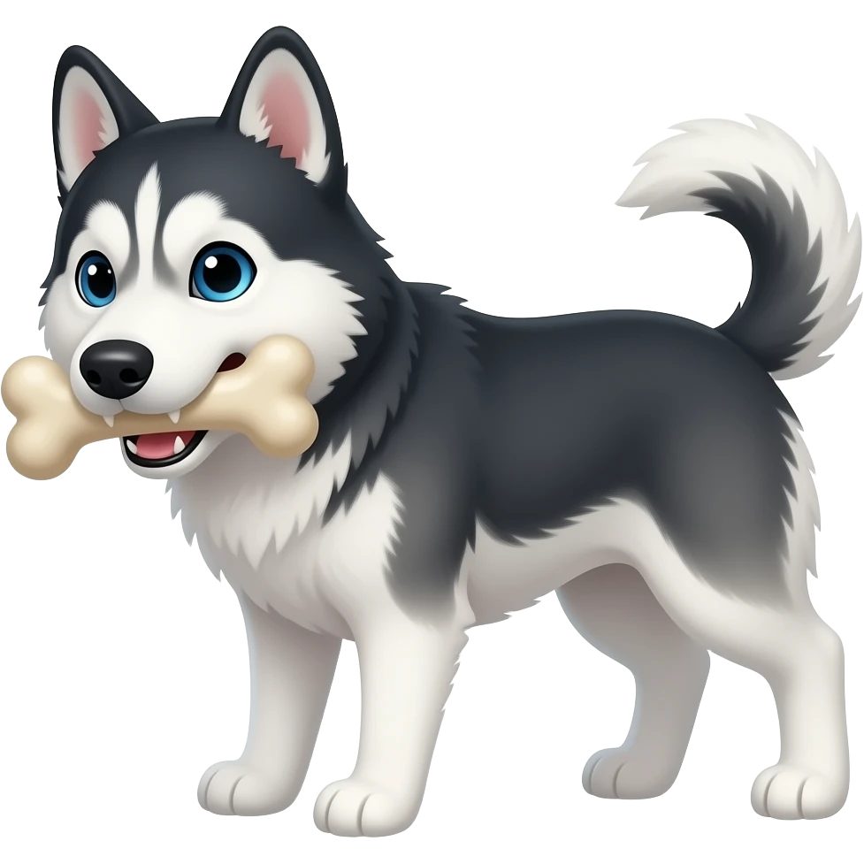 bite husky emoji