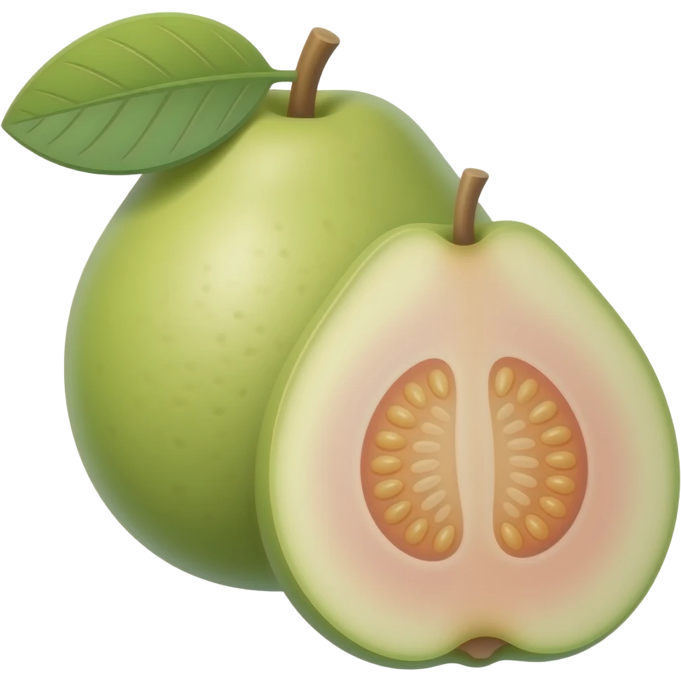white guava emoji