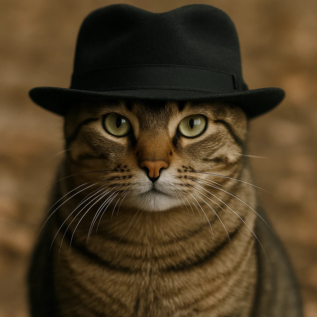 give the cat a hat emoji