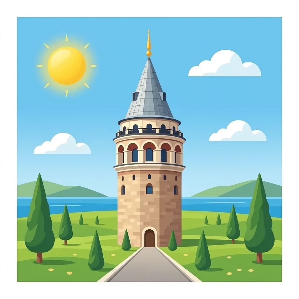 Galata kulesi emoji