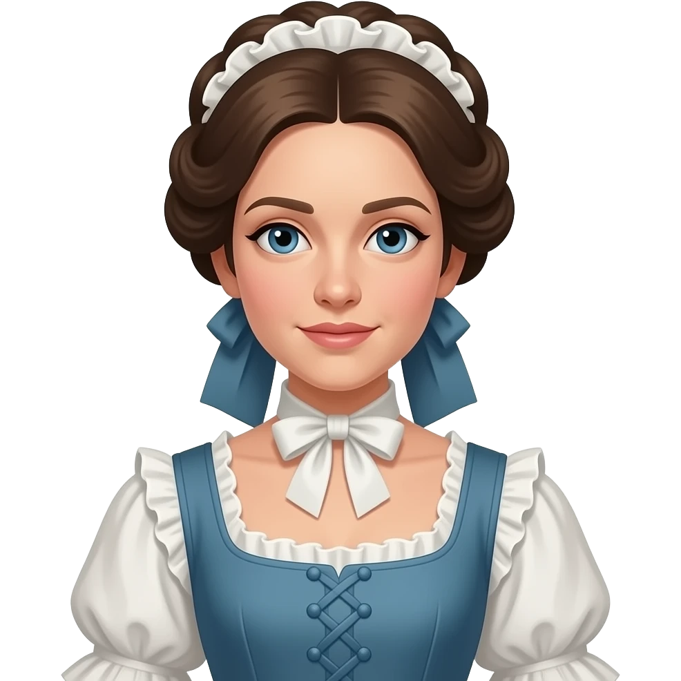 colonial dress southern belle style emoji