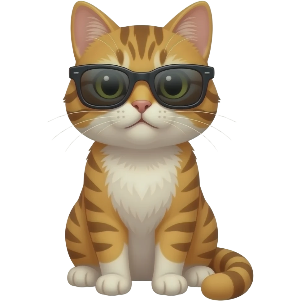Cat wearing sunglasses emoji