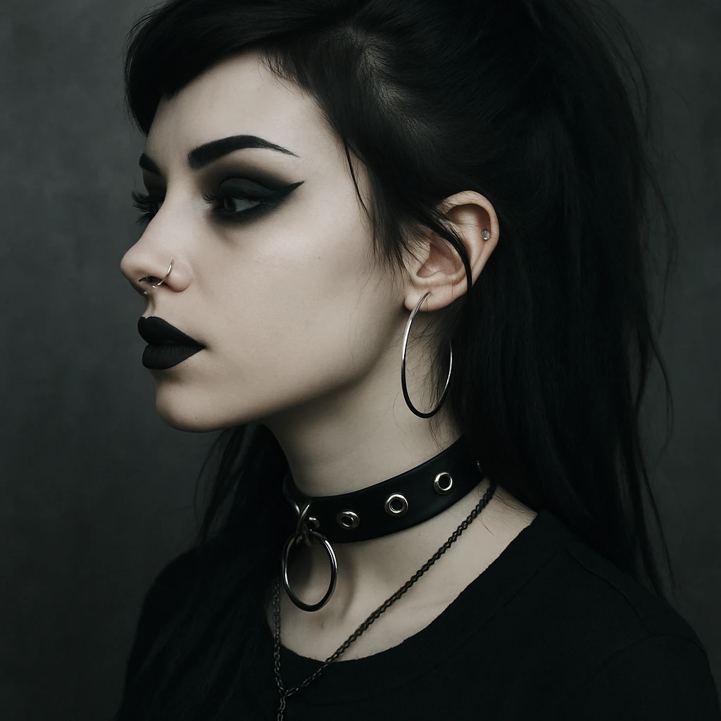 goth  profile girl emoji