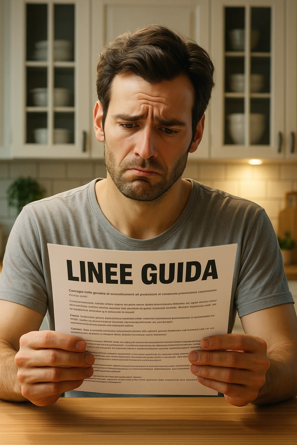FALLA IDENTICA A QUESTA MA SUL FOGLIO SCRIVI "LINEE GUIDA" IN ITALIANO emoji