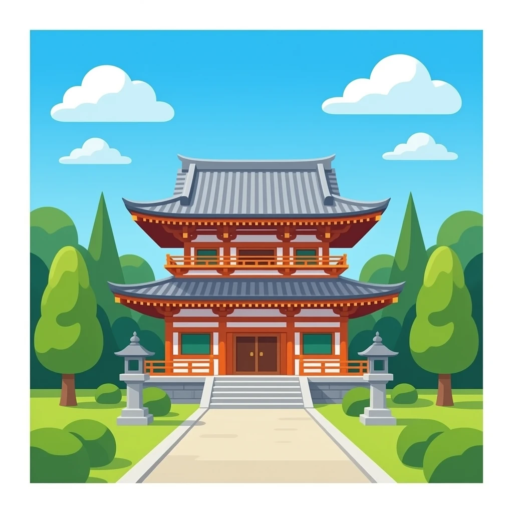 Japanese temple emoji