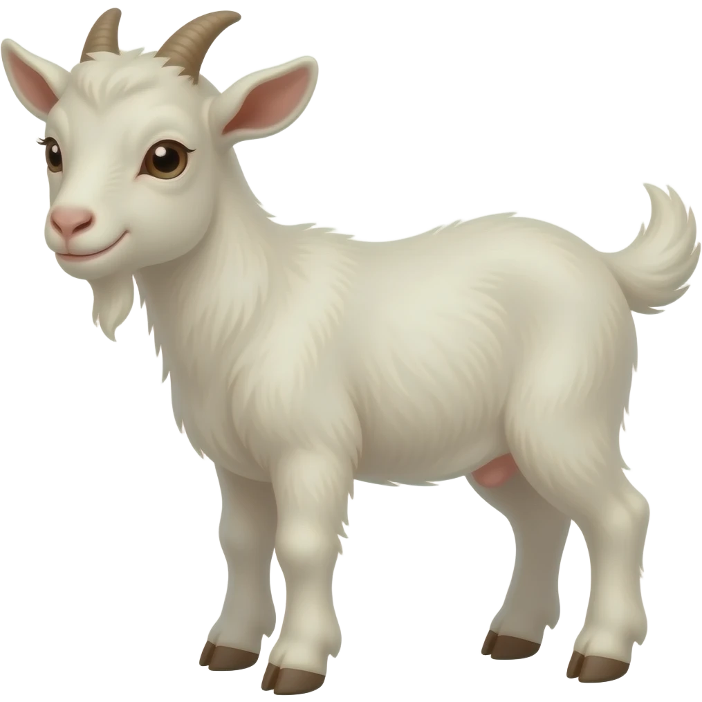 Cartoon kid goat emoji
