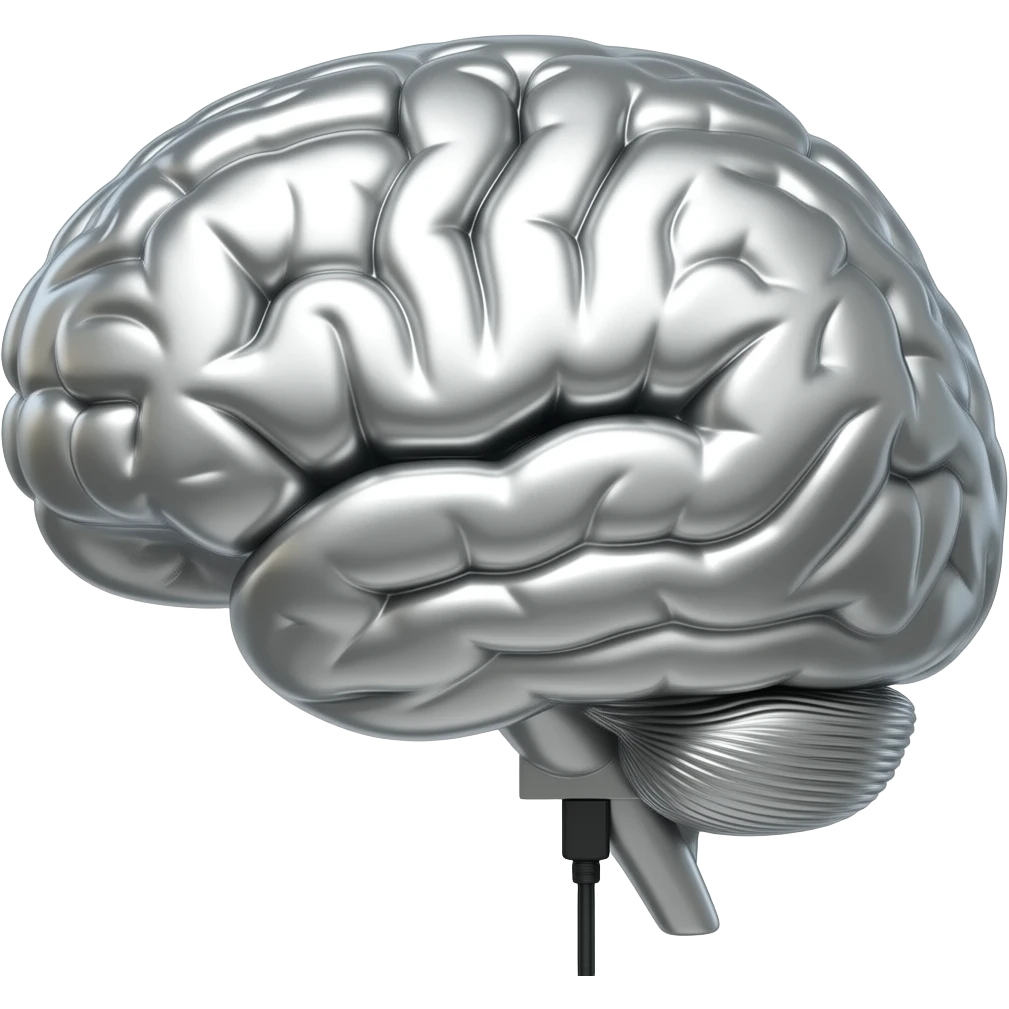 platinum brain like an external hard drive emoji