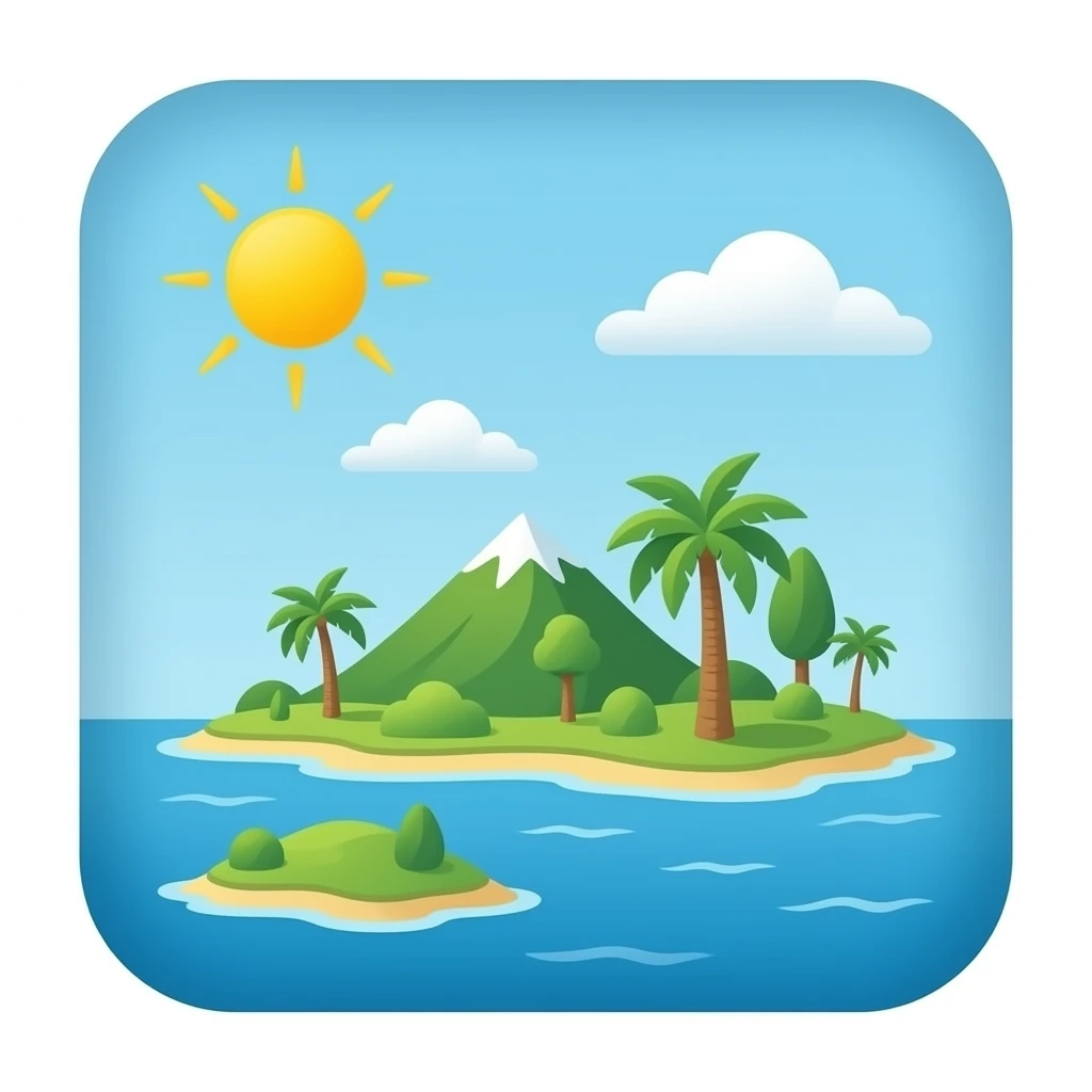 Vanuatu islands icon emoji