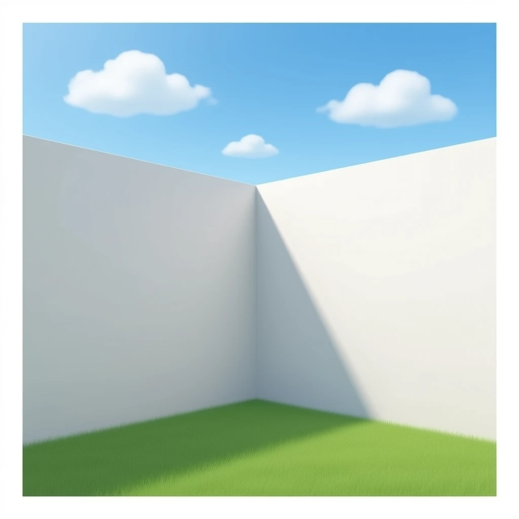 Two walls converging into a corner emoji