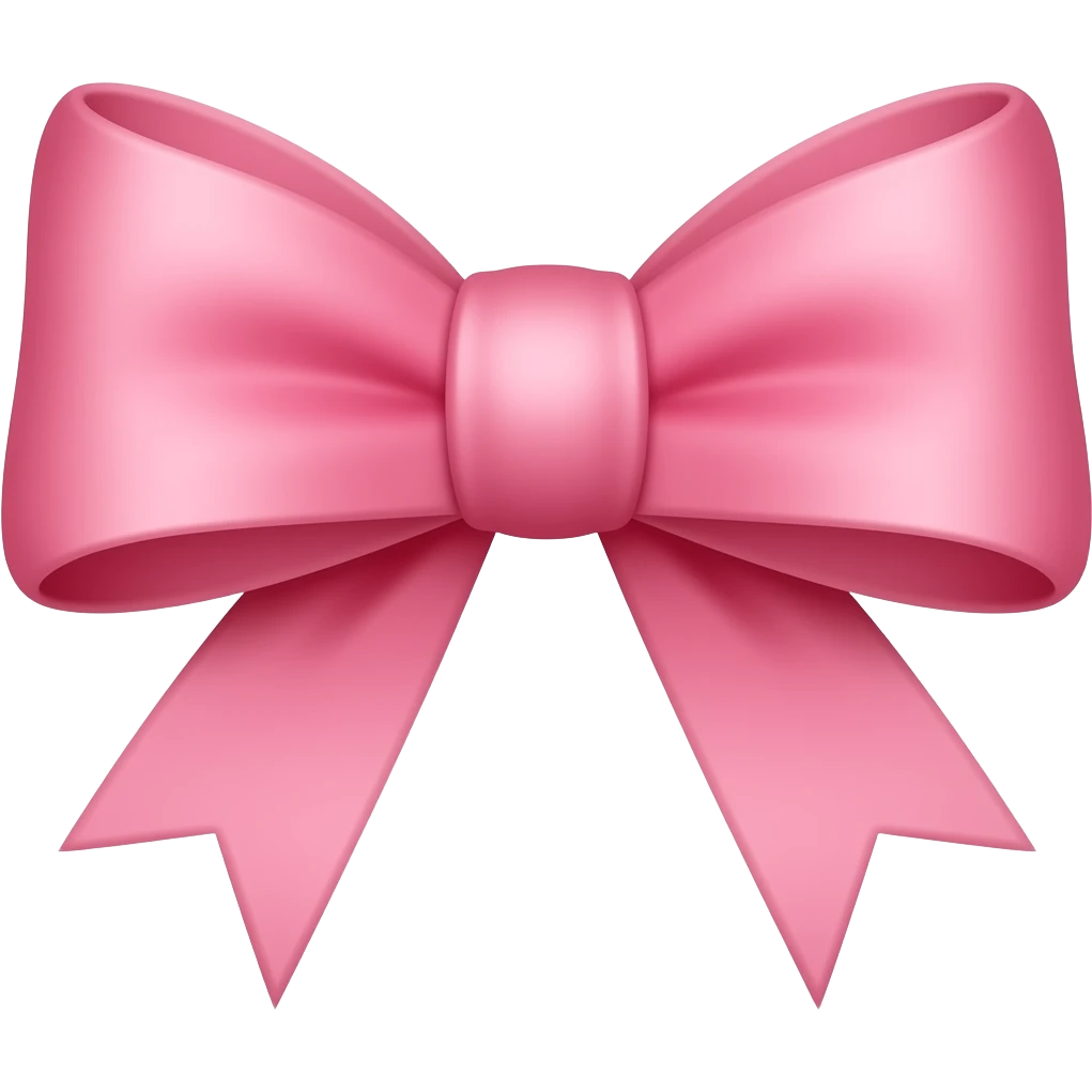pink bow emoji