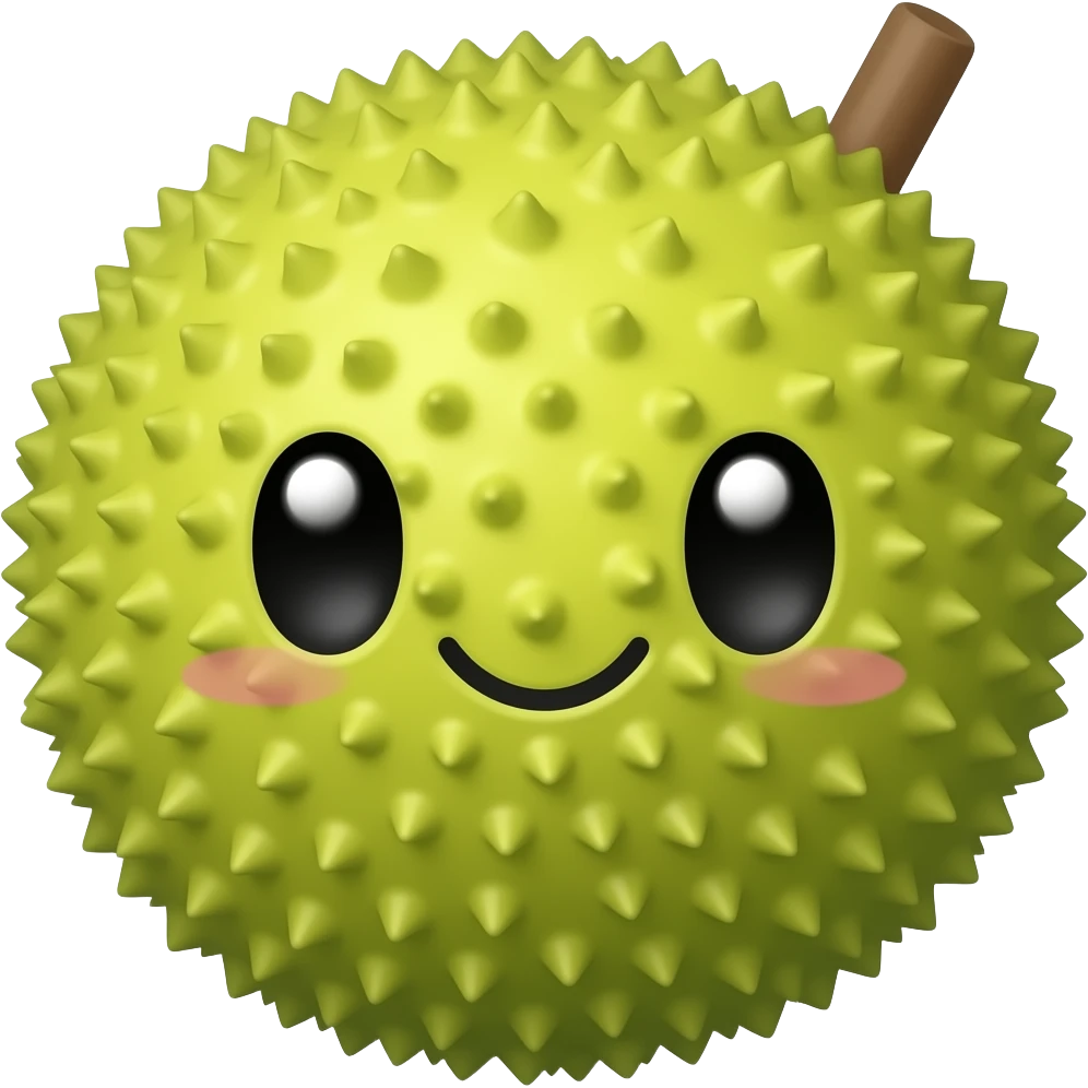 Kawaii jackfruit emoji
